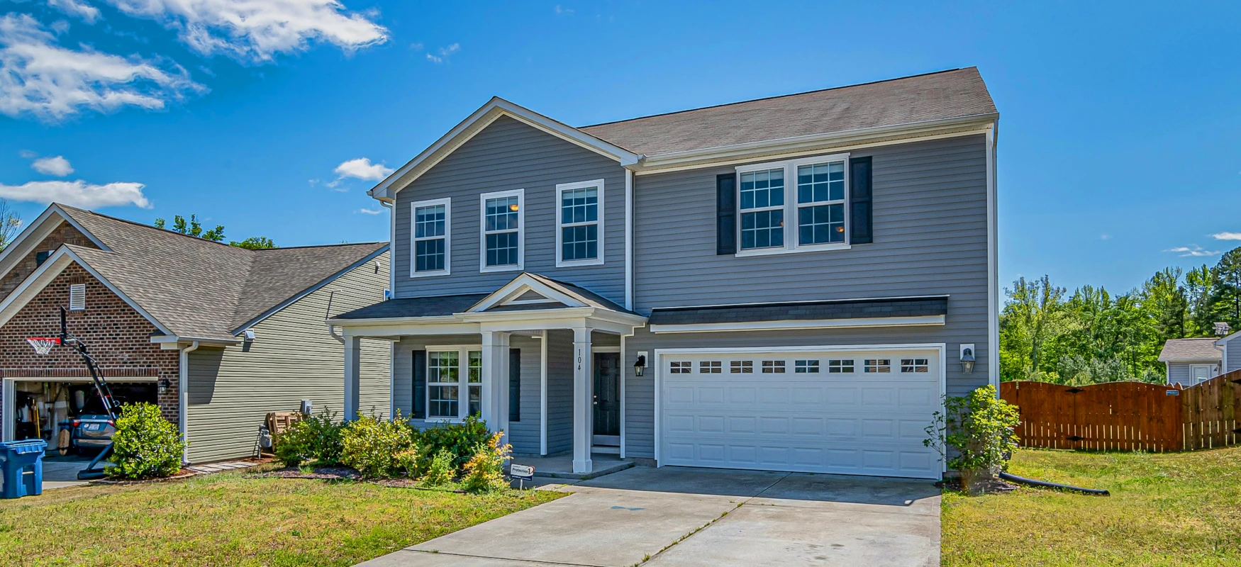Gray Sided Two Story House Photo